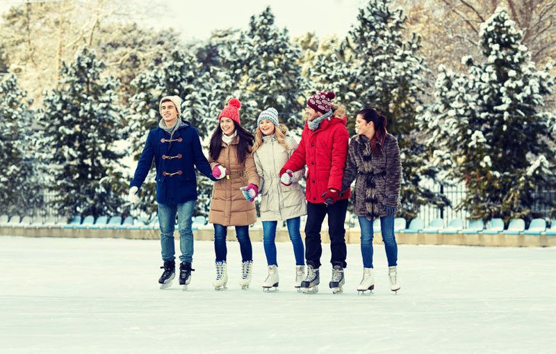 Ice Skating in the Center of Prague is Fun