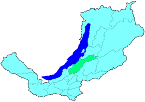 Прибайкальский район на карте