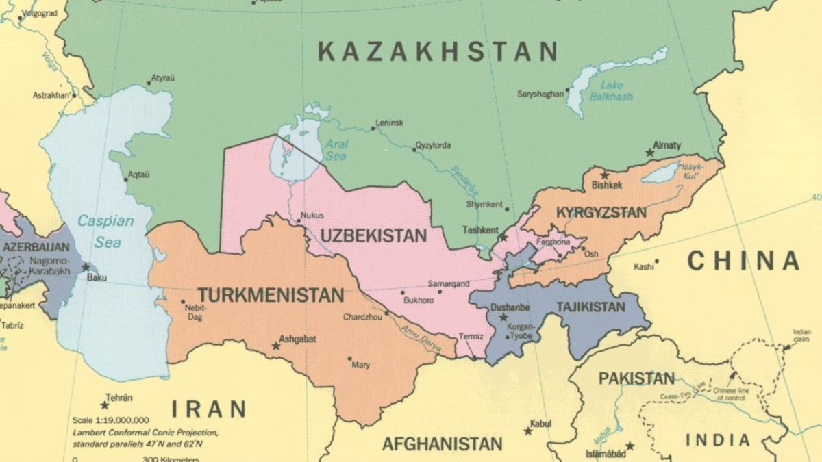Карта узбекистана с достопримечательностями