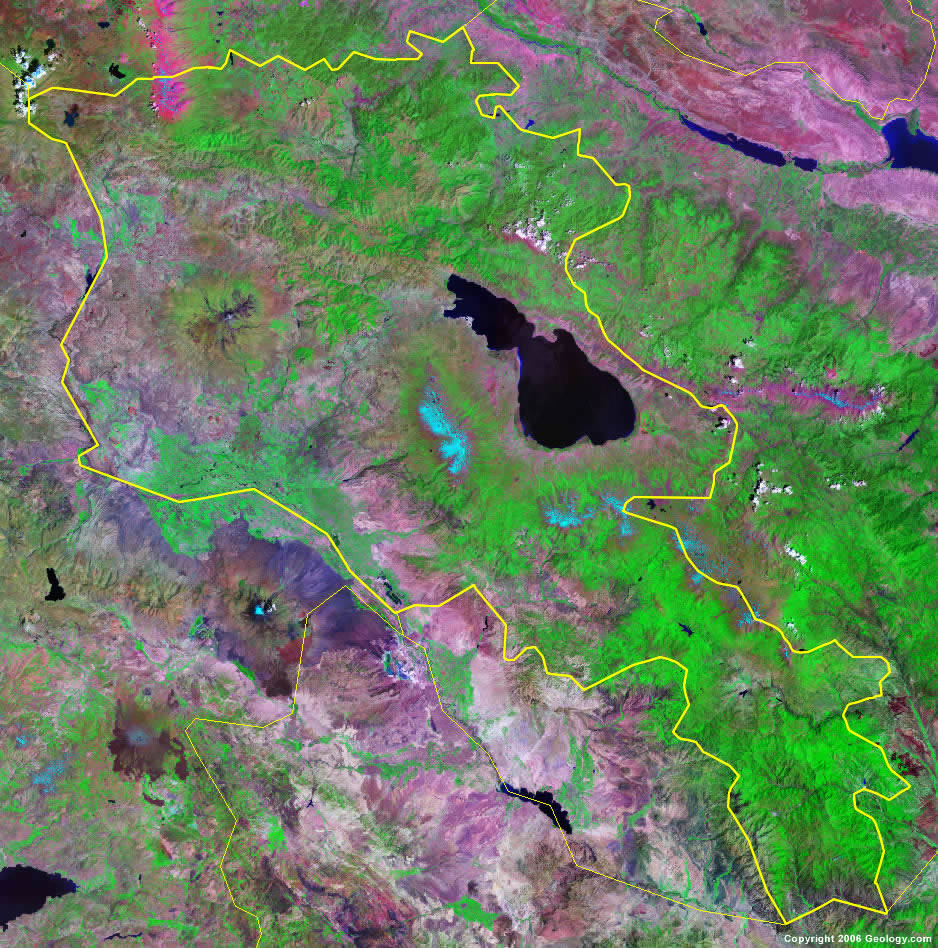Armenia satellite photo