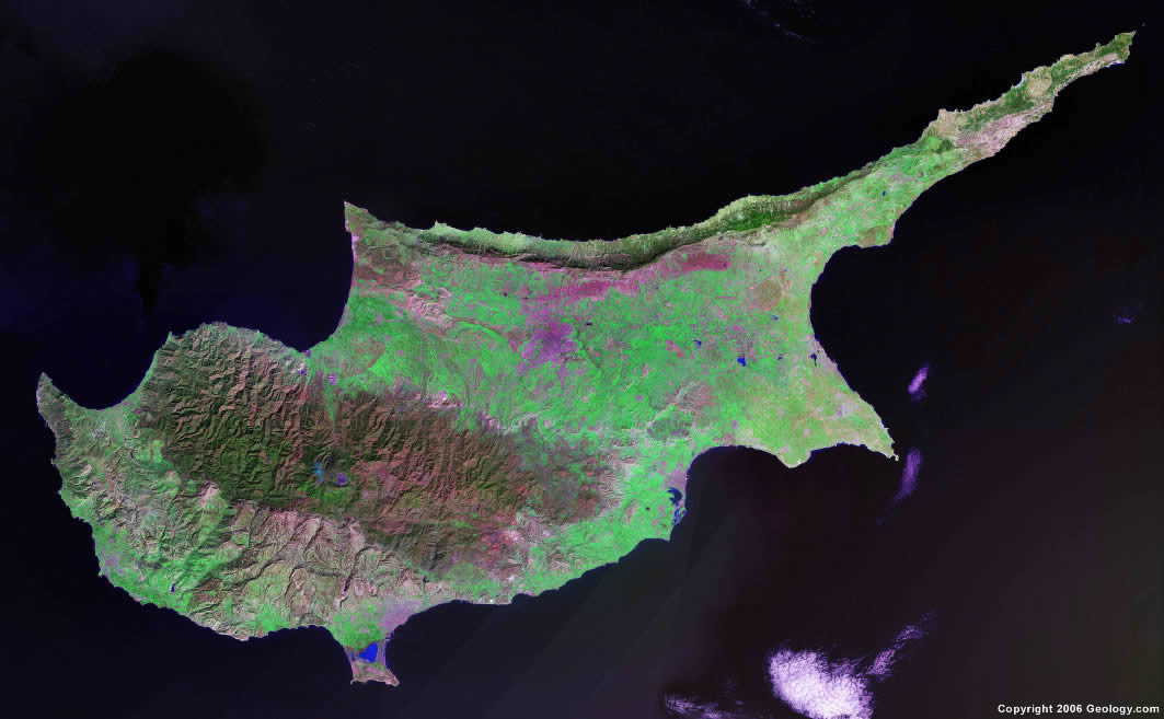 Cyprus satellite photo