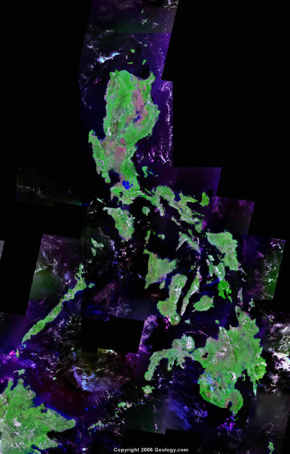 Philippines satellite photo