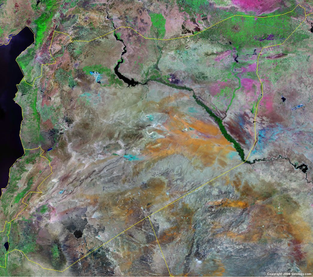 Syria satellite photo