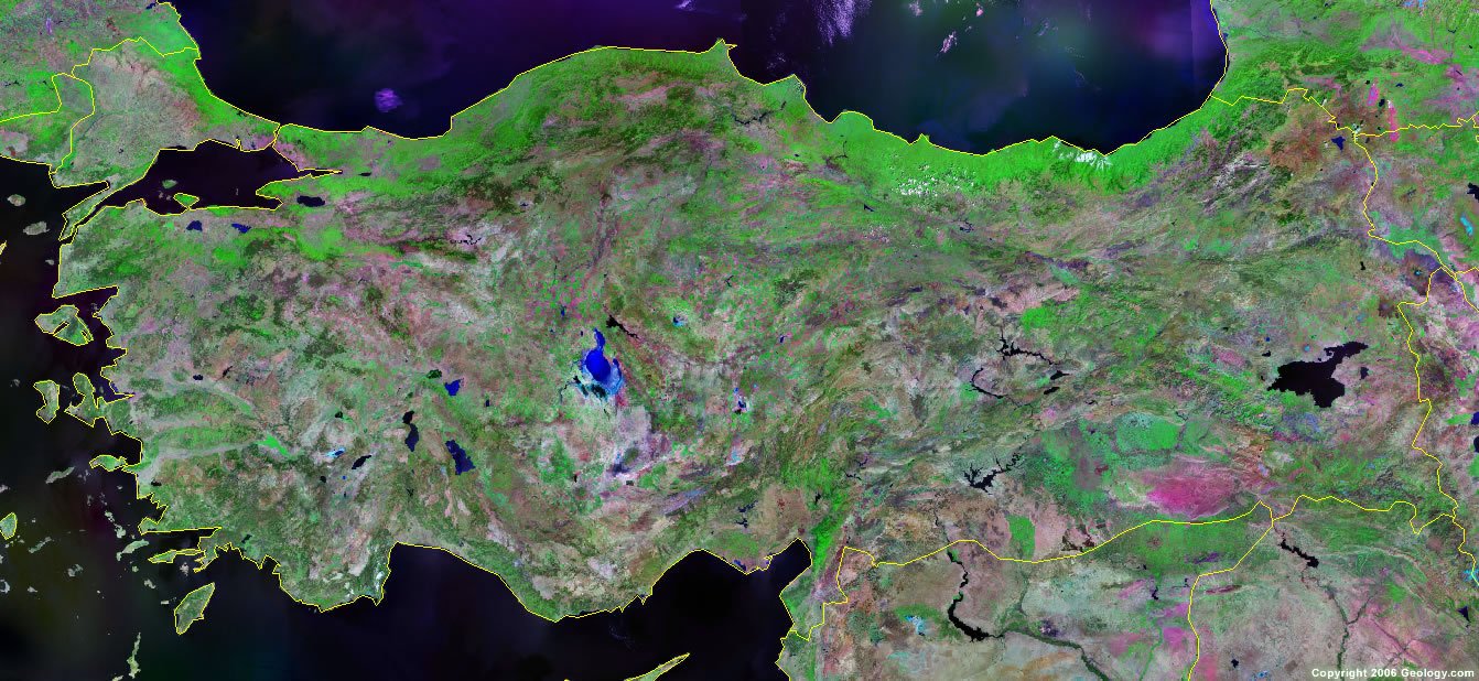 Turkey satellite photo