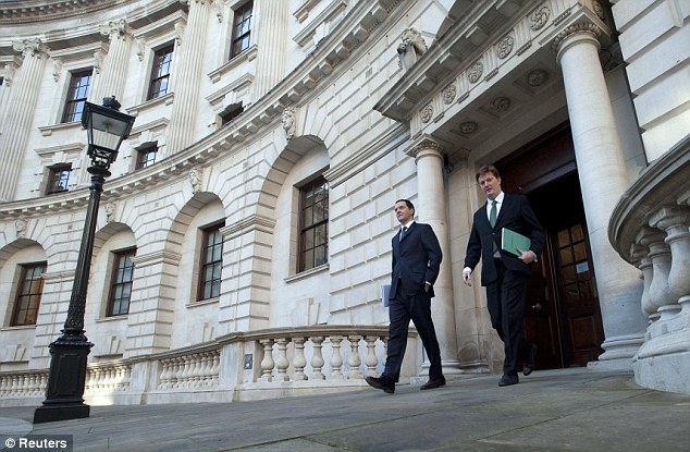 Autumn statement: George Osborne and chief Treasury secretary Danny Alexander yesterday