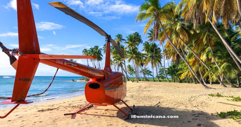 Экскурсия на вертолете: водопад Ля Хальда и пляж Эсмеральда - новые фото iDominicana.com