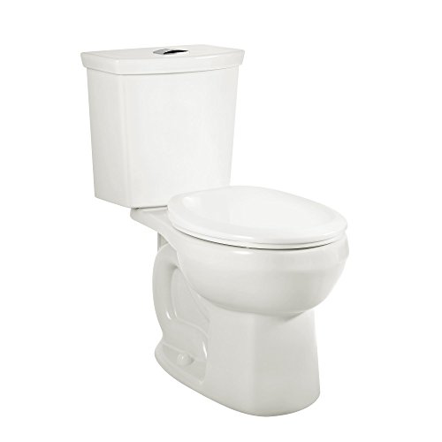 American Standard 2889518.020 h3Option Siphonic Dual Flush Normal Height Round Front Toilet with Liner, White, 2-Piece