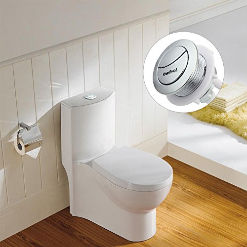 Owfeel Dual Push Flushing Toilet Button Toilet Tank Button 38mm Toilet Button Replaced Flush Button with Thread Diameter