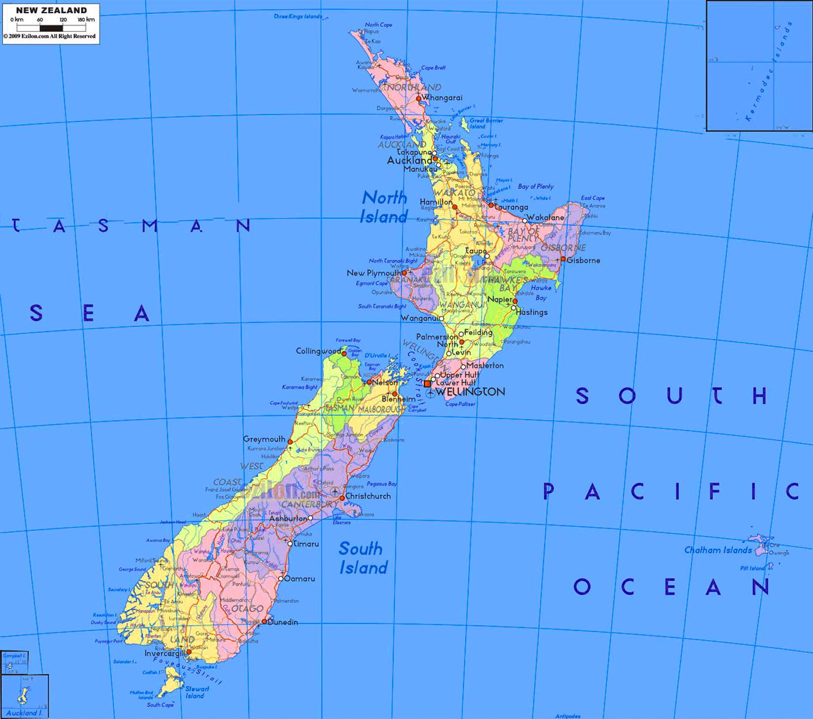 На карте океанов новую зеландию. Новая Зеландия политическая карта. Новая Зеландия карта nz. Веллингтон новая Зеландия на карте. Остров новая Зеландия на карте.