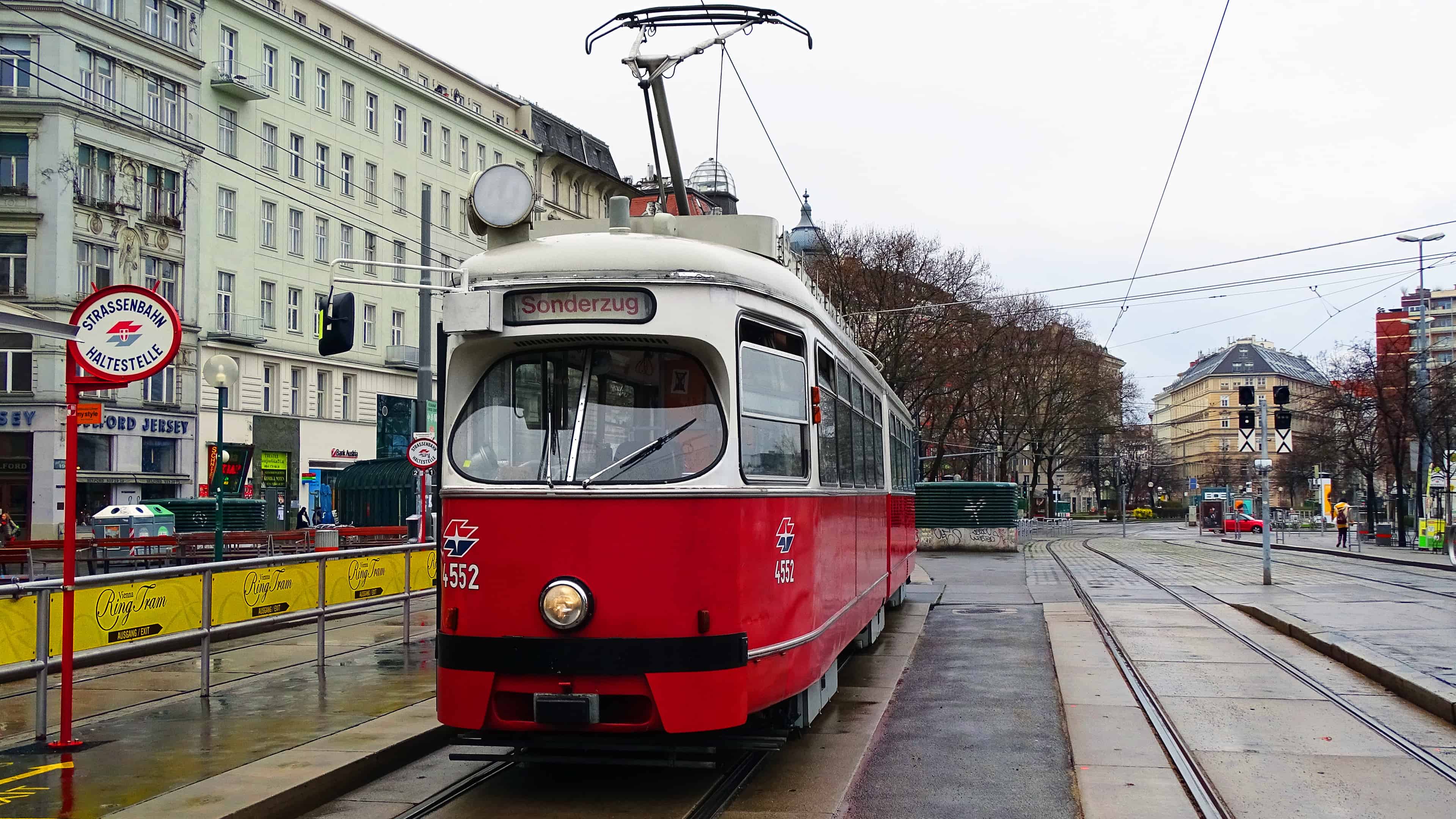 Trams throughout Vienna