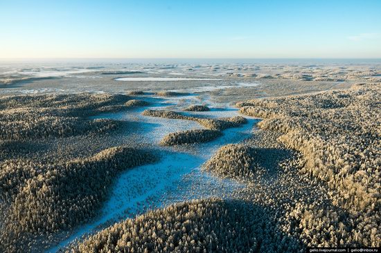 Khanty-Mansi Autonomous Okrug from above, Siberia, Russia, photo 4