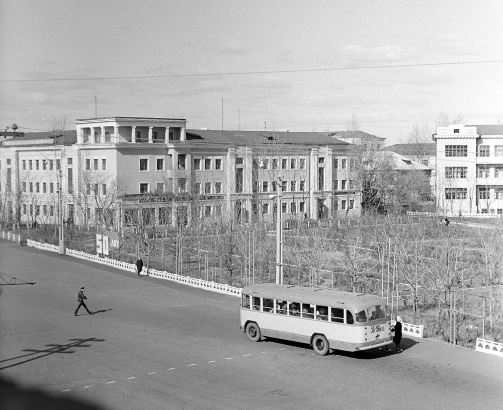 Улица имени Шолом-Алейхема в городе Биробиджане. 1967 г.