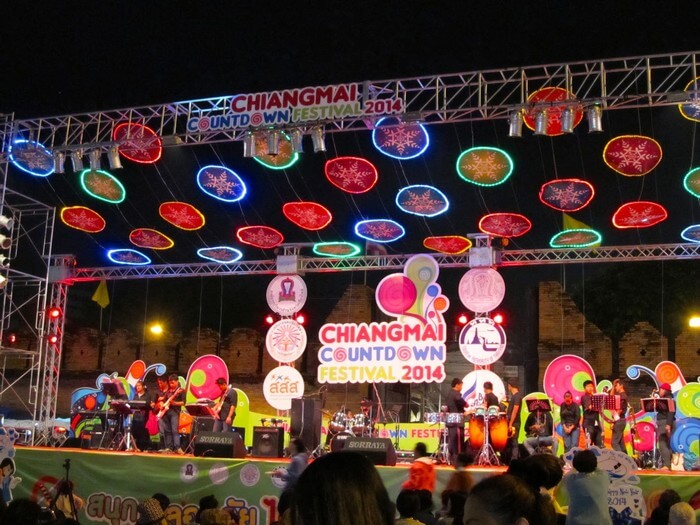 The countdown music fest at Chiang Mai organises one of the most musical new year celebration in Thailand