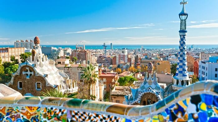 Park Guell in Barcelona is one the best places to see in Spain