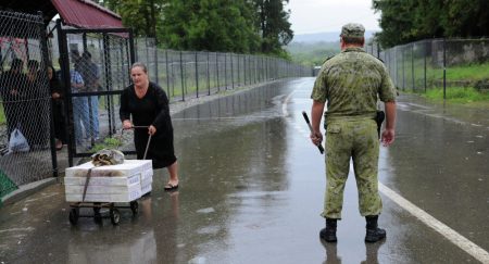 Граница между Грузией и Абхазией 