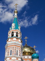 Dormition Cathedral in Omsk, Russia