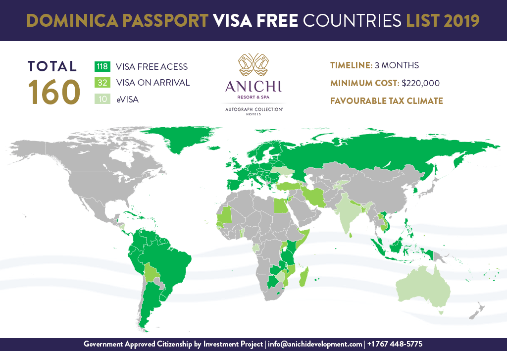 Dominica Passport Visa Free Countries List 2019