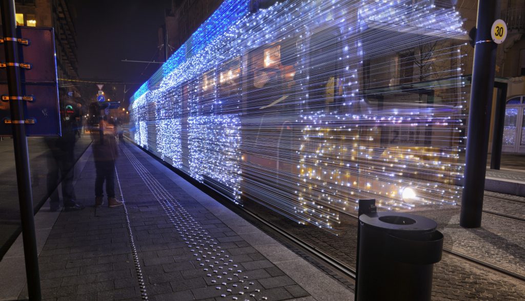 Tram with 30 000 LED Lights