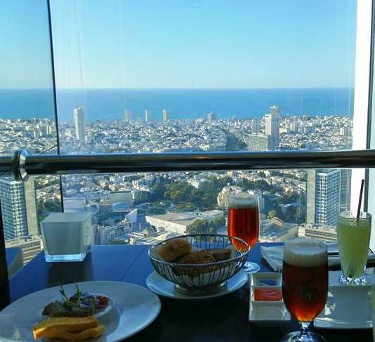 Tel Aviv restaurant view