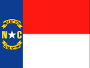 North Carolina map logo - North Carolina state flag