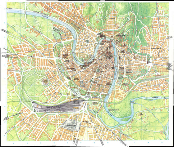 Large map of Verona 1