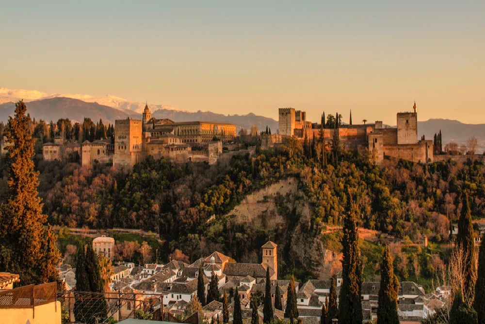 Puesta de sol, Alhambra, Spain
