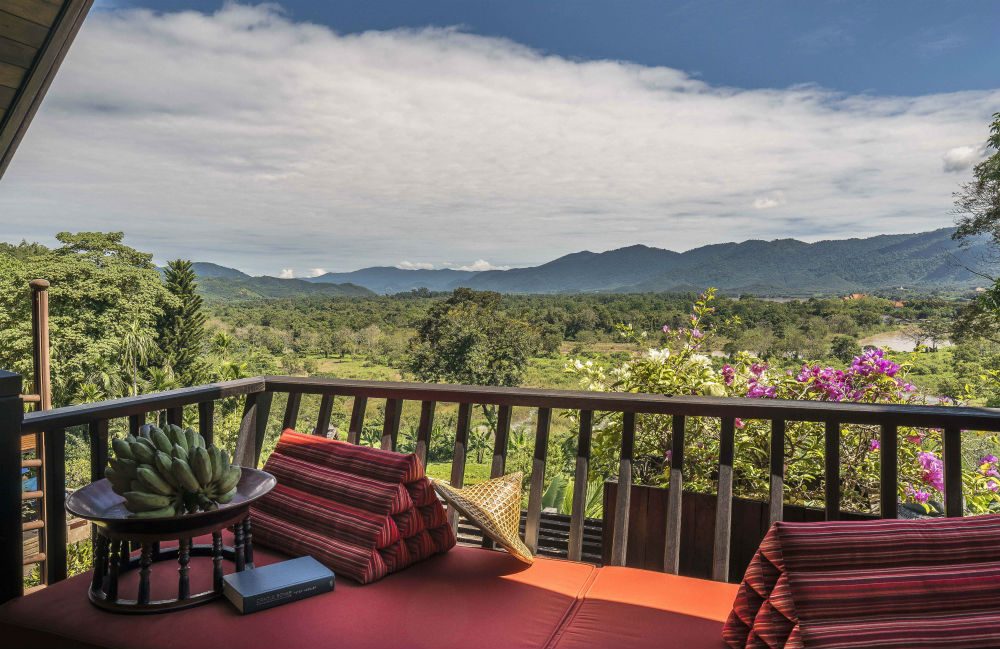 The view from Anantara Golden Triangle Resort in Chiang Rai, Thailand